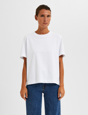 Selected Femme - SLFESSENTIAL SS BOXY TEE NOOS - lägsta priserna - bright white - 2