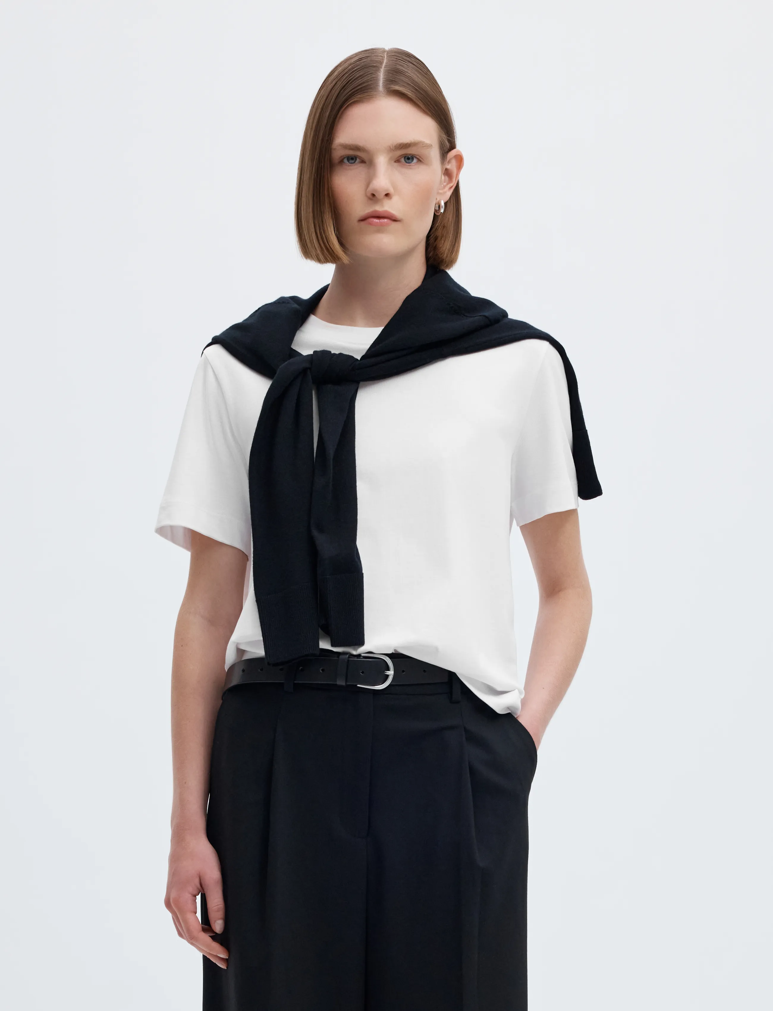 Selected SLWESSENTIAL SS BOXY TEE NOOS - T-särgid ja topid - BRIGHT WHITE / white