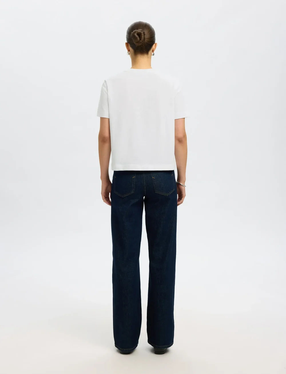 Selected - SLFESSENTIAL SS BOXY TEE NOOS - t-shirts - bright white - 2