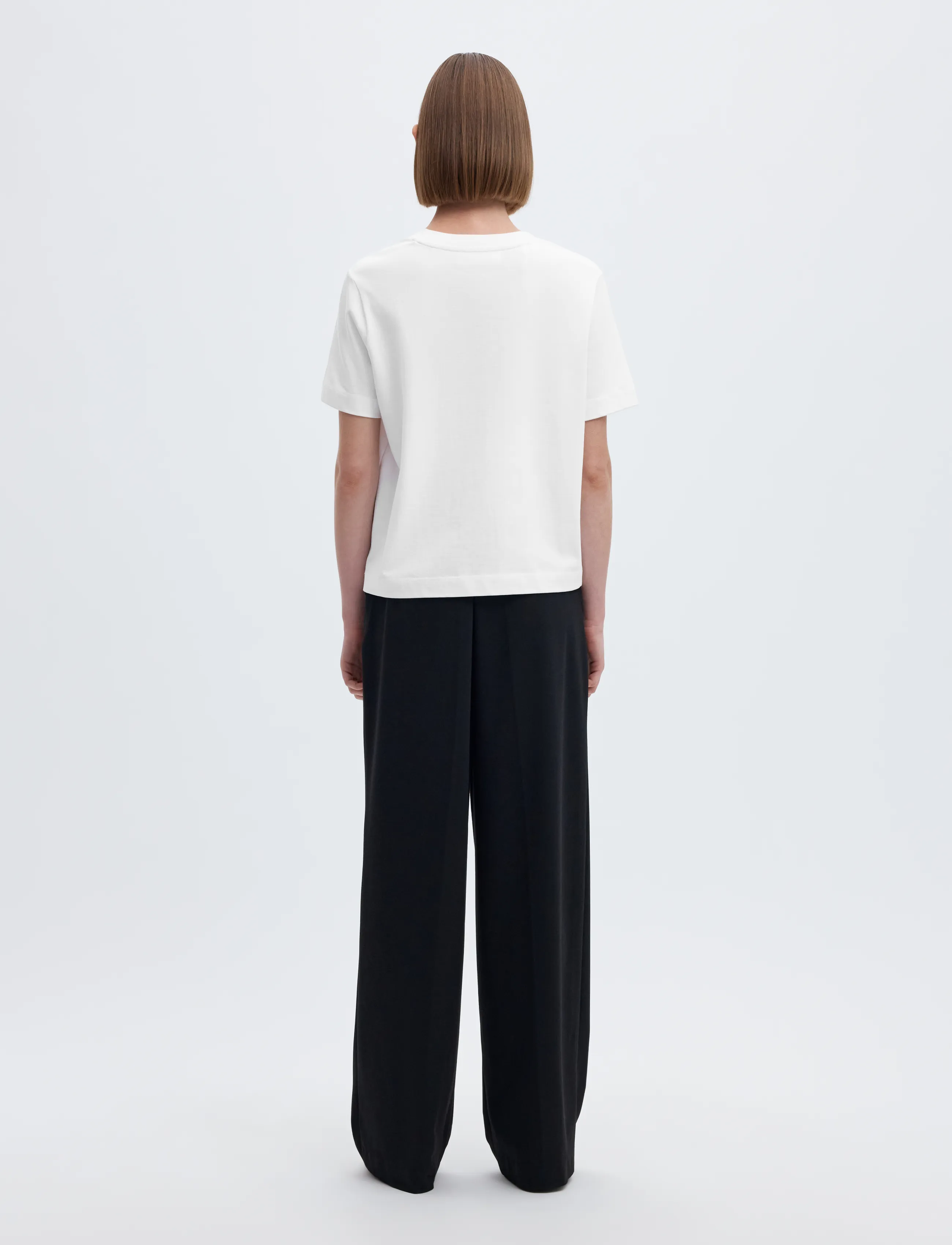 Selected - SLWESSENTIAL SS BOXY TEE NOOS - laveste priser - bright white - 2