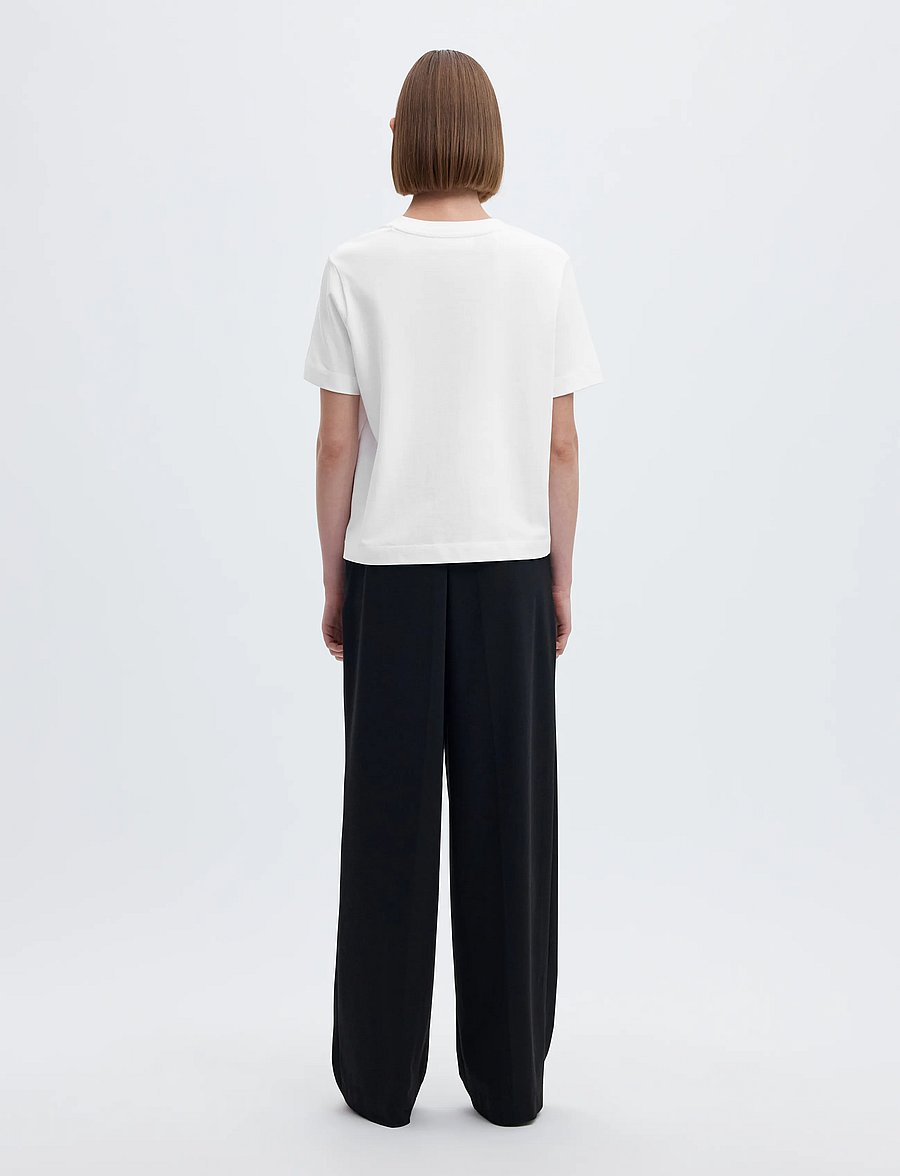 Selected - SLWESSENTIAL SS BOXY TEE NOOS - t-shirts - bright white - 2