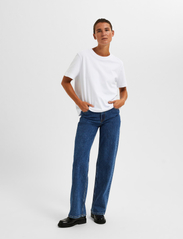 Selected Femme - SLFESSENTIAL SS BOXY TEE NOOS - t-shirts - bright white - 4