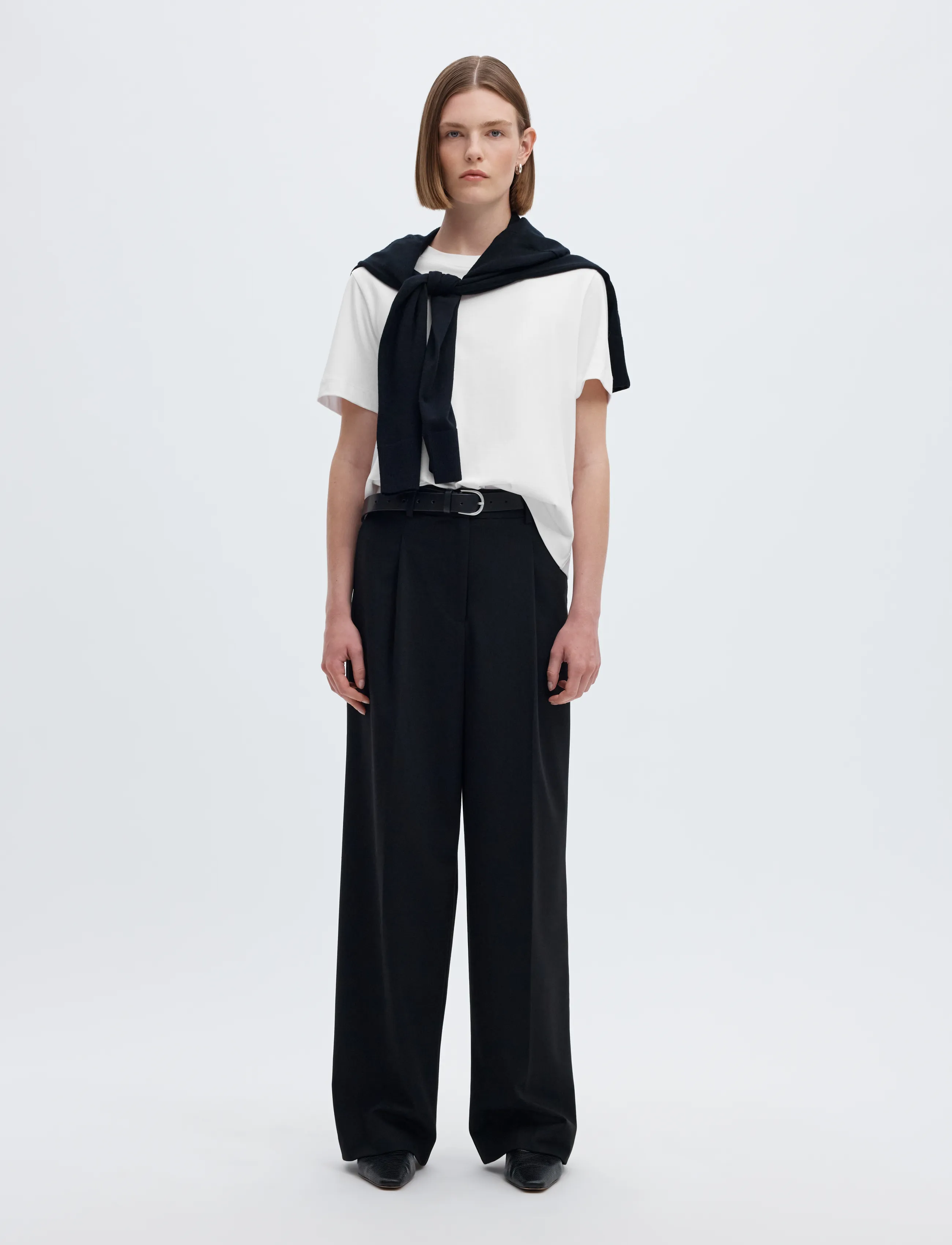 Selected - SLWESSENTIAL SS BOXY TEE NOOS - laveste priser - bright white - 3