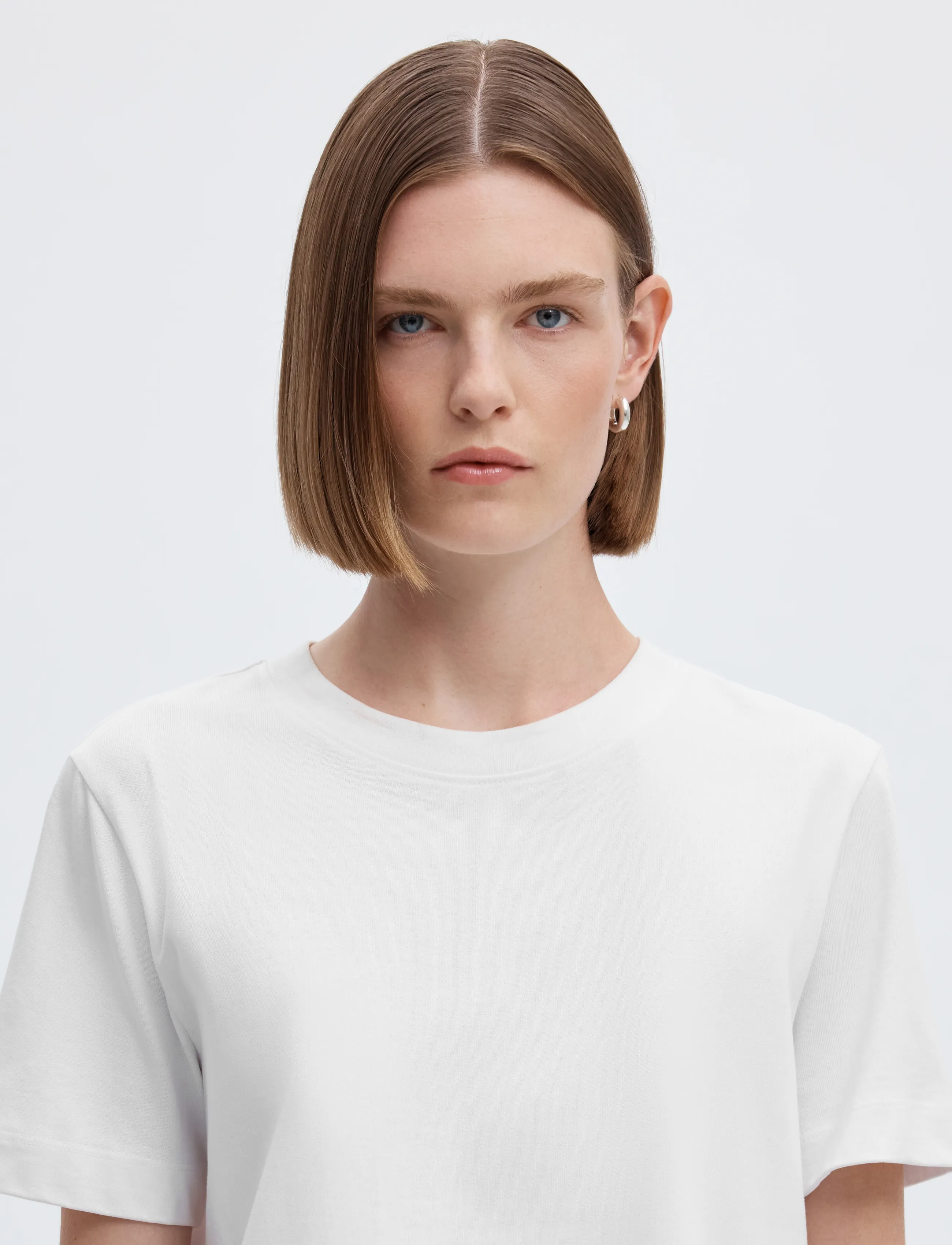 Selected - SLWESSENTIAL SS BOXY TEE NOOS - laveste priser - bright white - 4