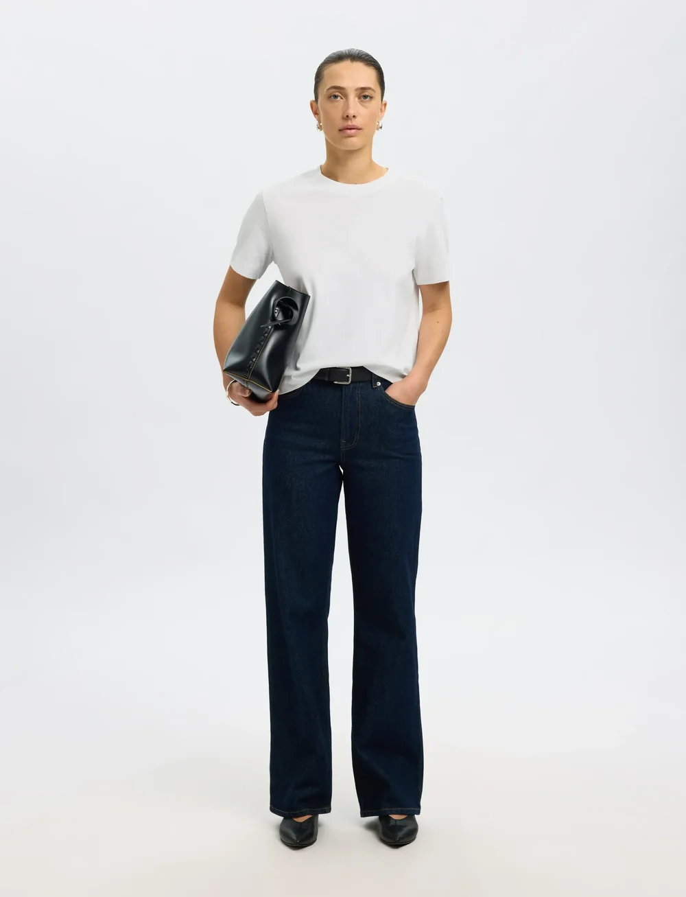 Selected - SLFESSENTIAL SS BOXY TEE NOOS - t-shirts - bright white - 5