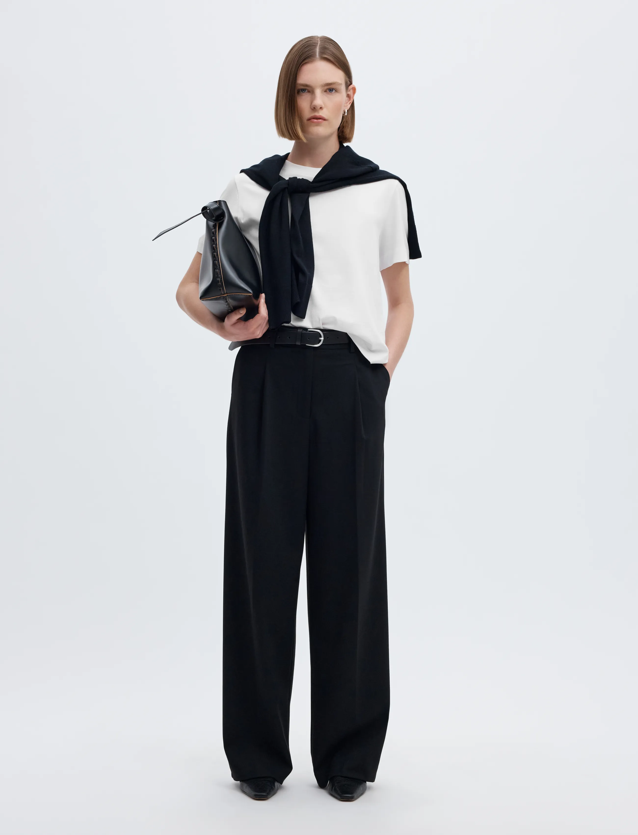 Selected - SLWESSENTIAL SS BOXY TEE NOOS - laveste priser - bright white - 5