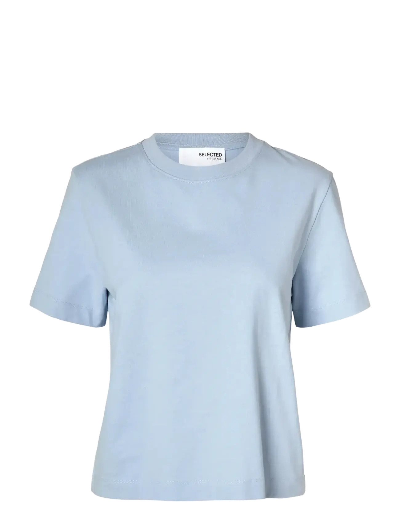 Selected SLWESSENTIAL SS BOXY TEE NOOS - Selected - CASHMERE BLUE / blue