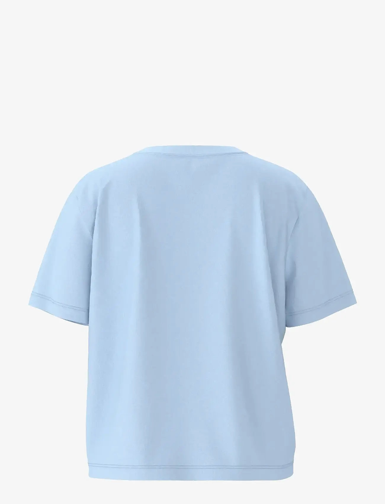 Selected - SLWESSENTIAL SS BOXY TEE NOOS - t-shirts - cashmere blue - 2