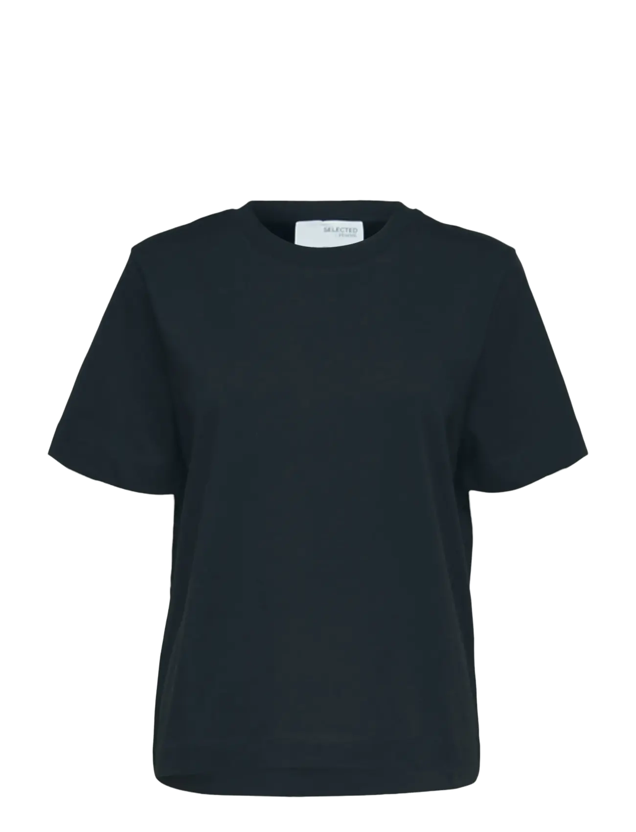 Selected SLWESSENTIAL SS BOXY TEE NOOS - Selected - DARK SAPPHIRE / navy