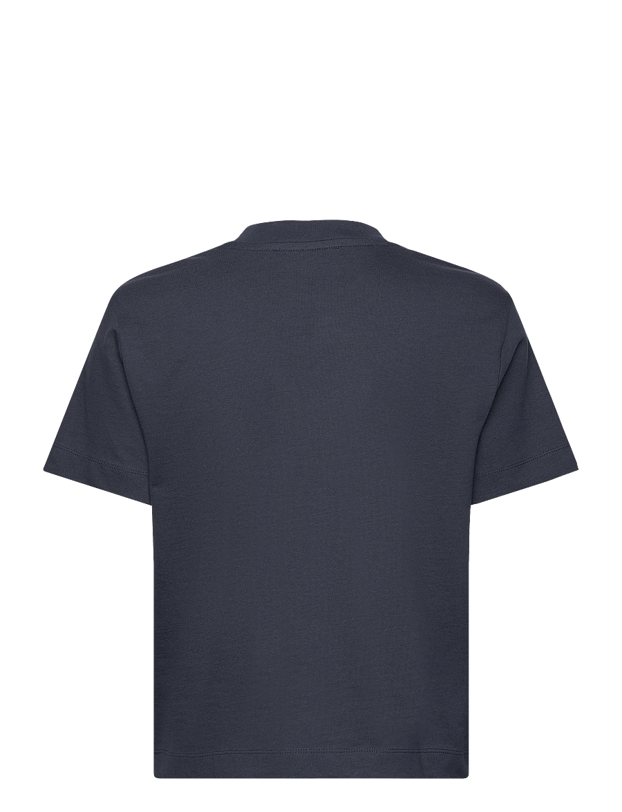 Selected - SLWESSENTIAL SS BOXY TEE NOOS - t-shirts - dark sapphire - 2