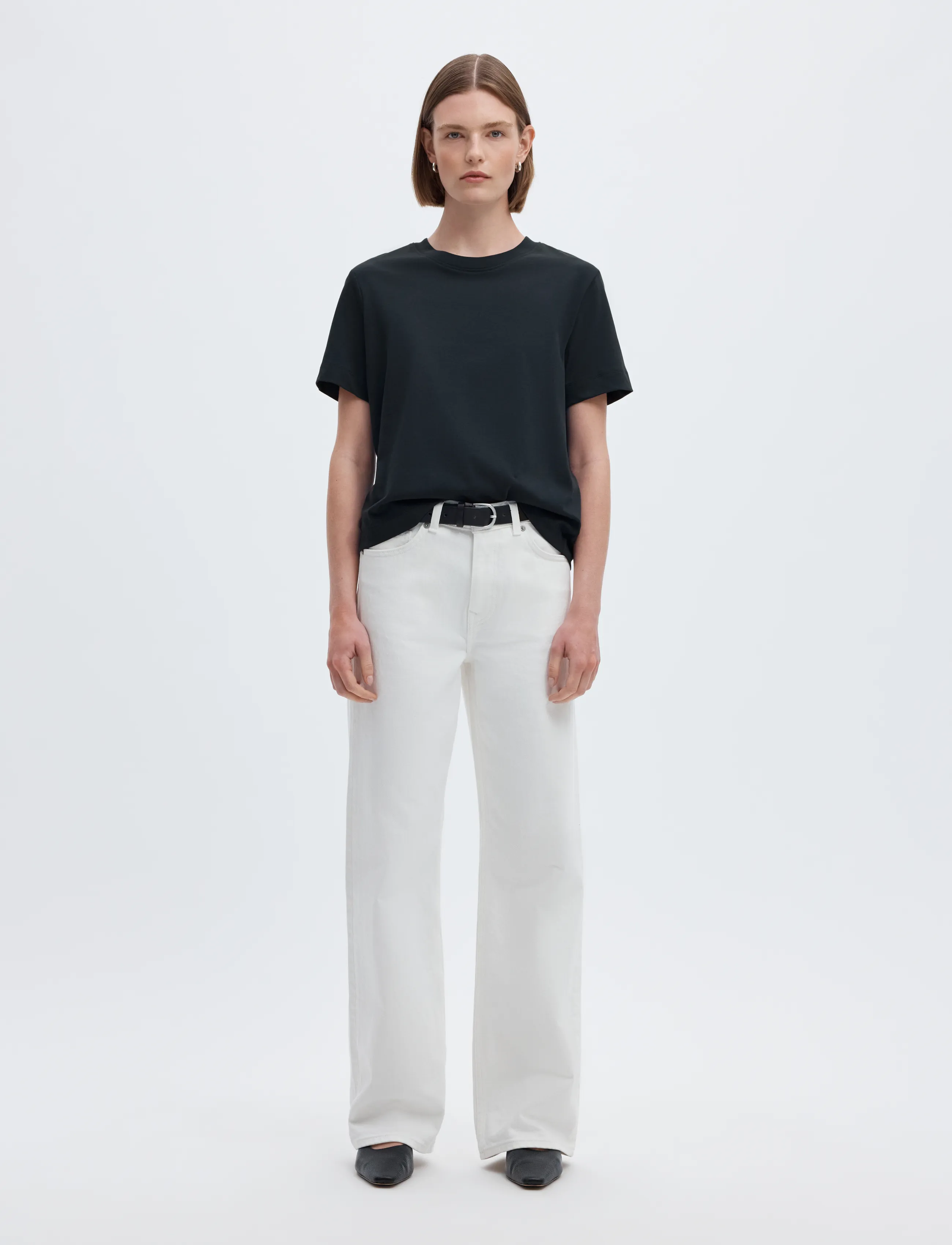 Selected - SLWESSENTIAL SS BOXY TEE NOOS - t-shirts - dark sapphire - 4