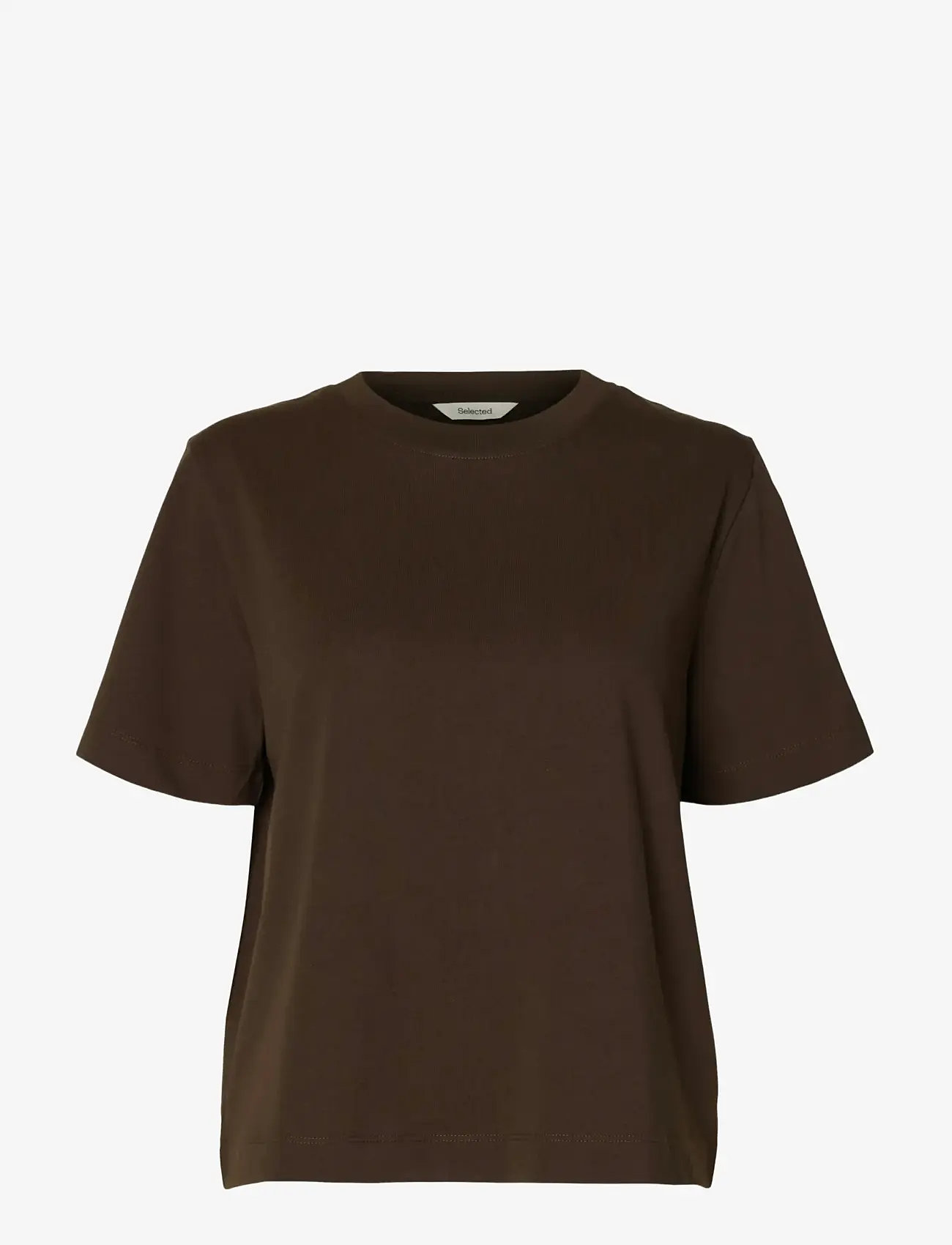 Selected - SLWESSENTIAL SS BOXY TEE NOOS - t-shirts - delicioso - 1