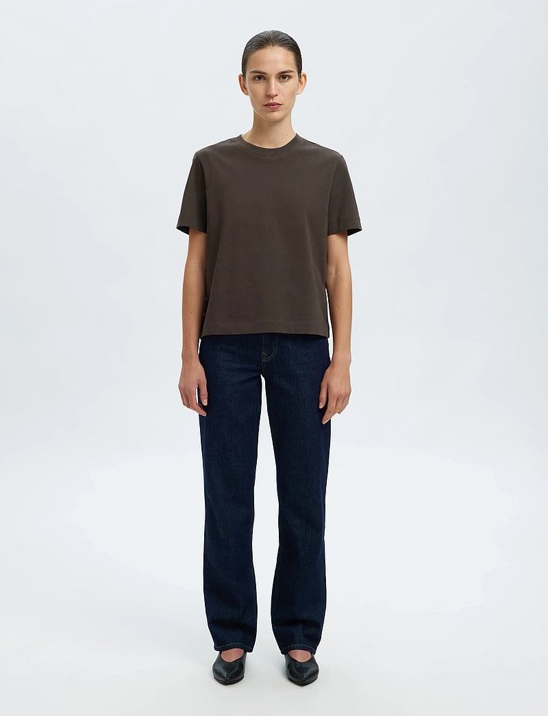 Selected - SLWESSENTIAL SS BOXY TEE NOOS - t-shirts - delicioso - 3