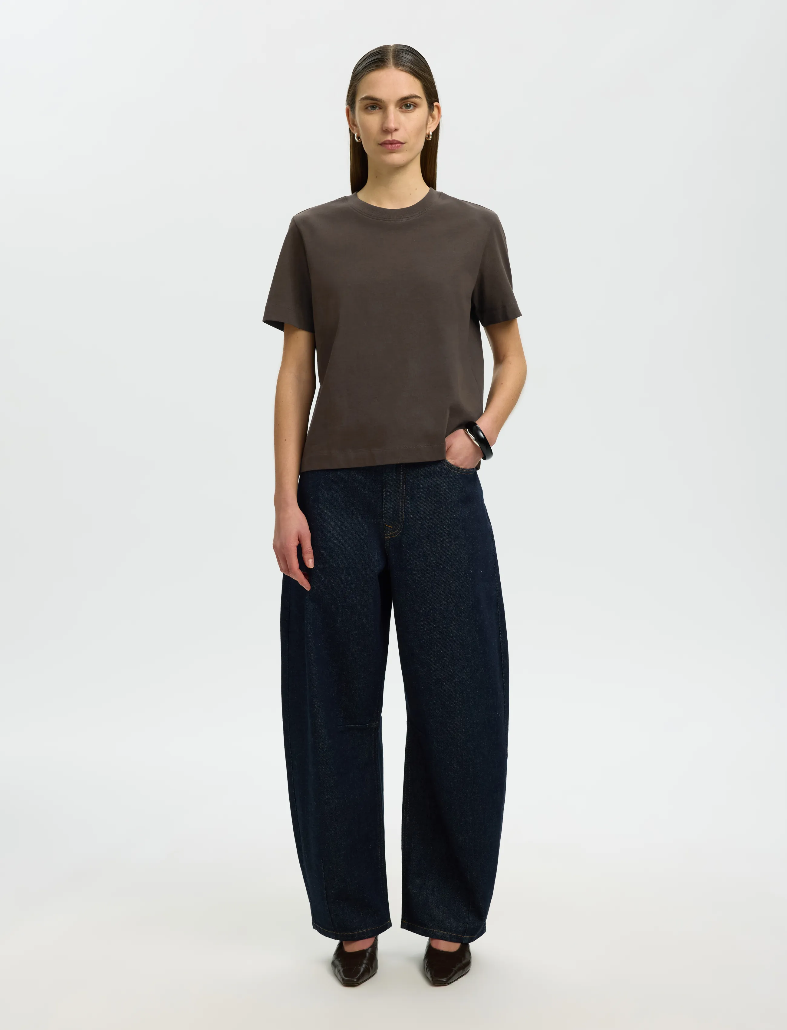 Selected - SLWESSENTIAL SS BOXY TEE NOOS - t-shirts - delicioso - 3
