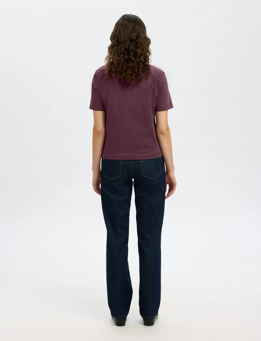 Selected - SLFESSENTIAL SS BOXY TEE NOOS - t-shirts - fig - 2