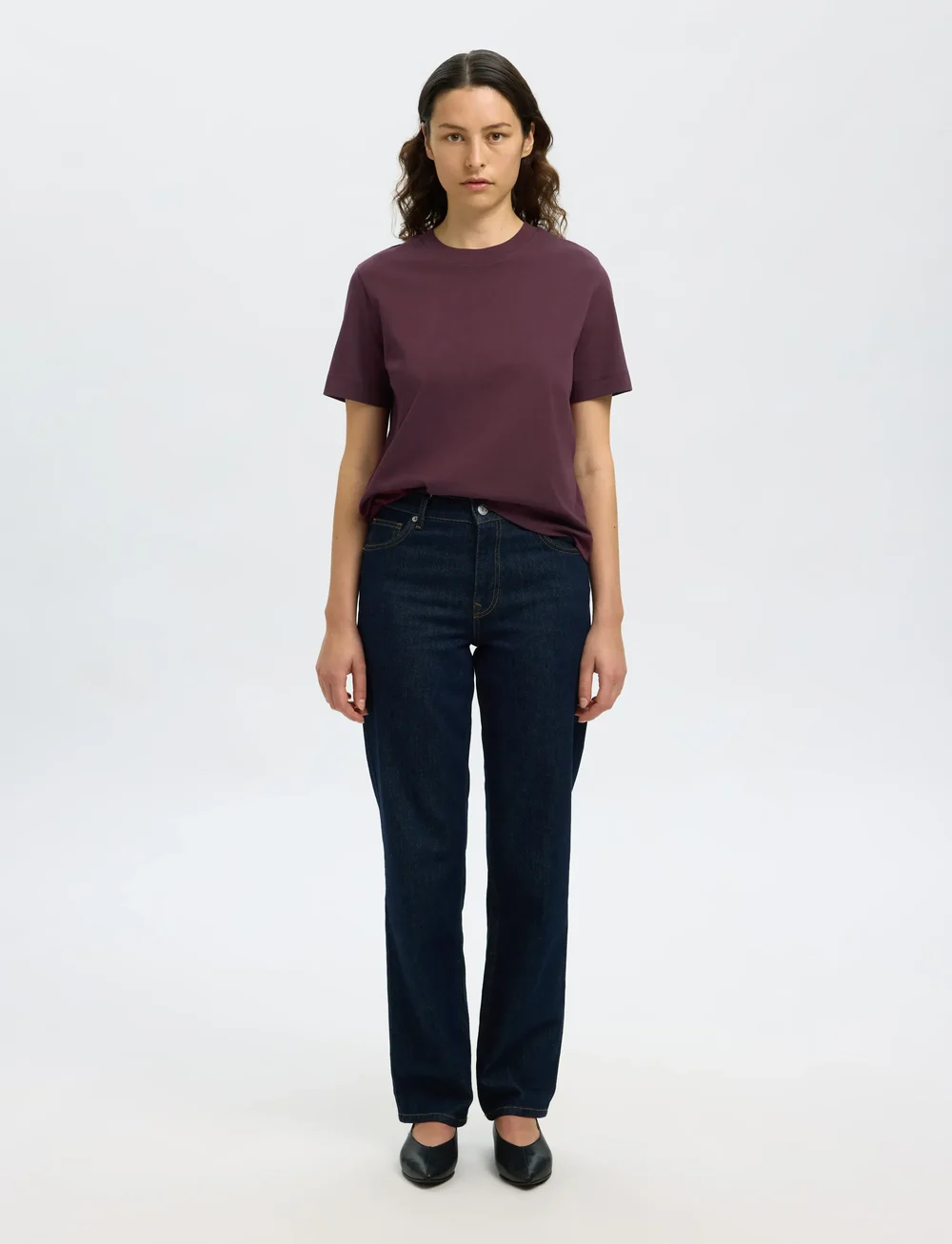 Selected - SLFESSENTIAL SS BOXY TEE NOOS - t-shirts - fig - 3