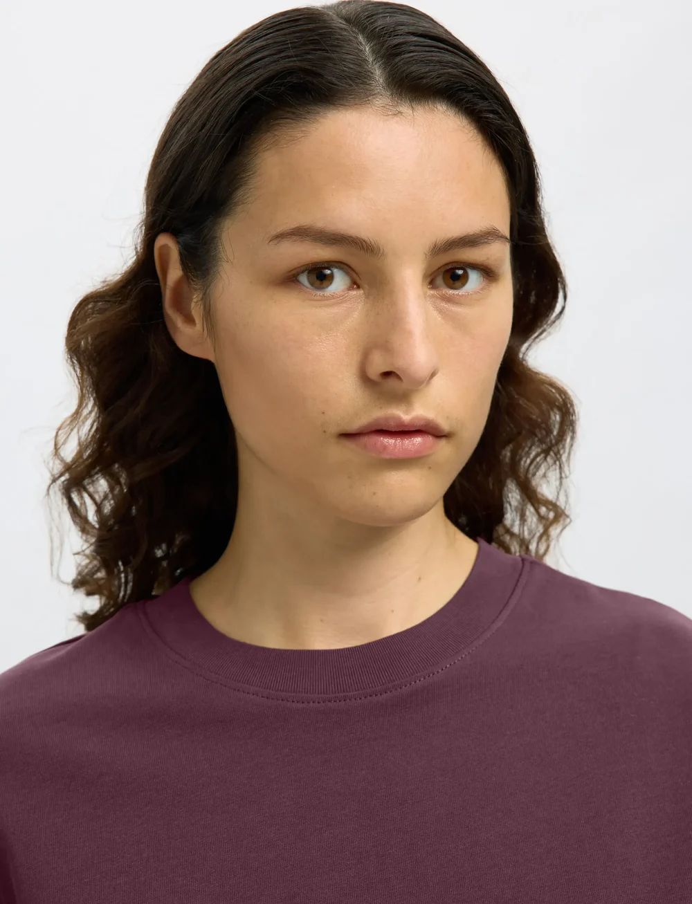 Selected - SLFESSENTIAL SS BOXY TEE NOOS - t-shirts - fig - 4