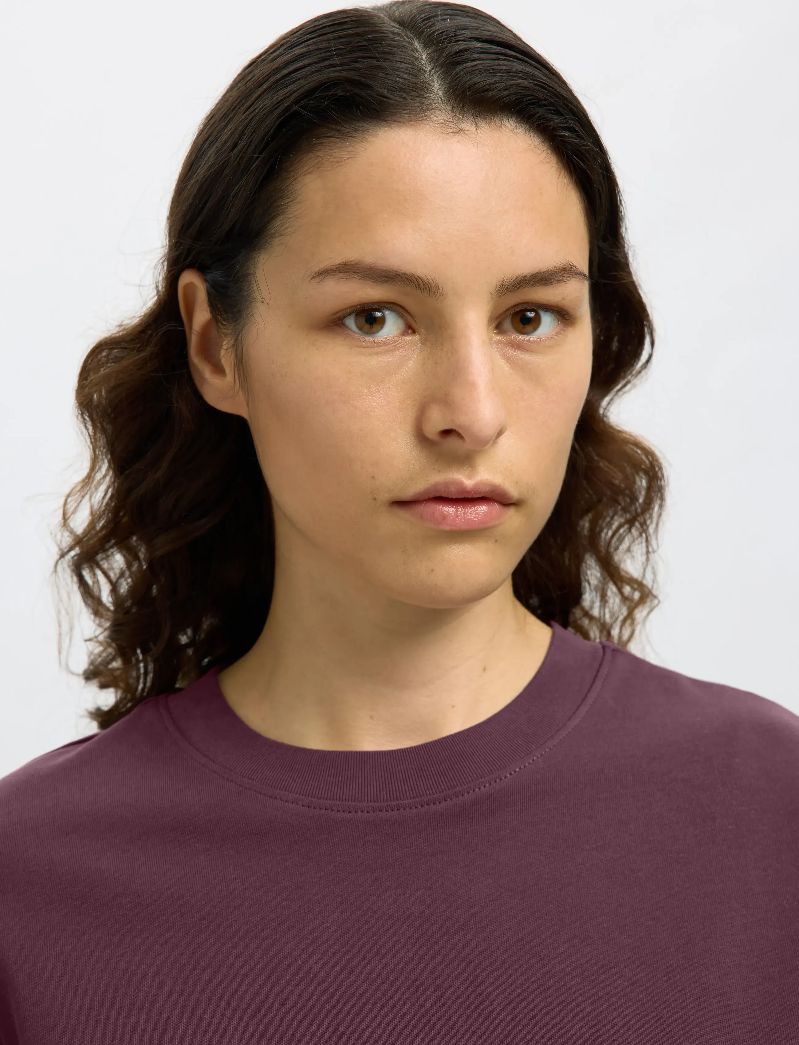 Selected - SLWESSENTIAL SS BOXY TEE NOOS - t-shirts - fig - 4