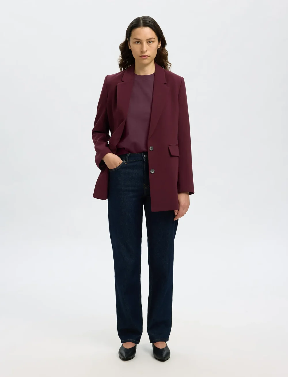 Selected - SLFESSENTIAL SS BOXY TEE NOOS - t-shirts - fig - 5