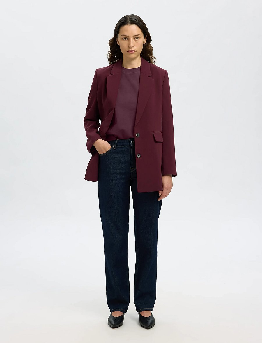 Selected - SLWESSENTIAL SS BOXY TEE NOOS - t-shirts - fig - 5