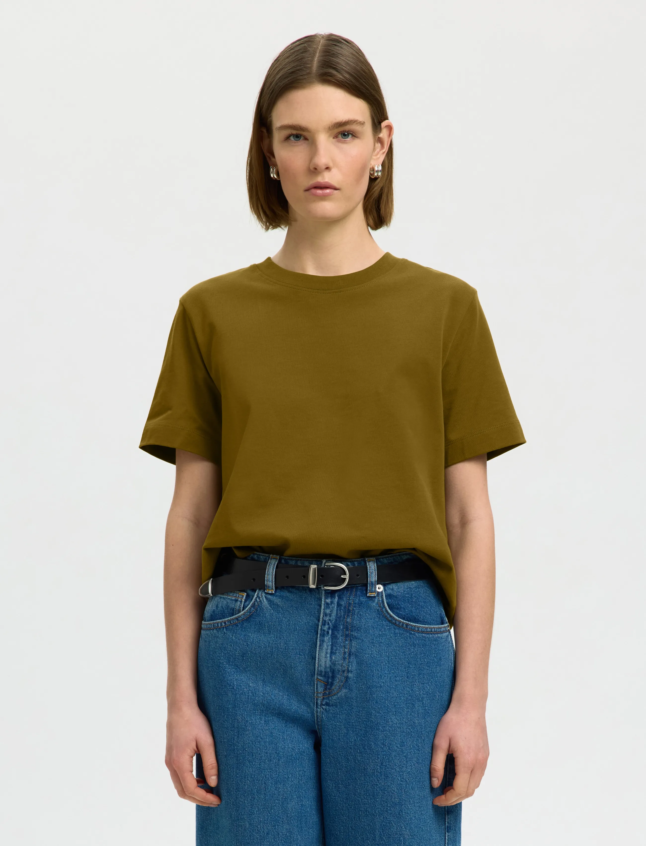 SELECTED Slwessential Ss Boxy Tee Noos t-shirts dam – bild 2