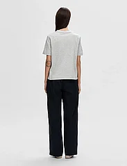 Selected Femme - SLFESSENTIAL SS BOXY TEE NOOS - laveste priser - light grey melange - 3