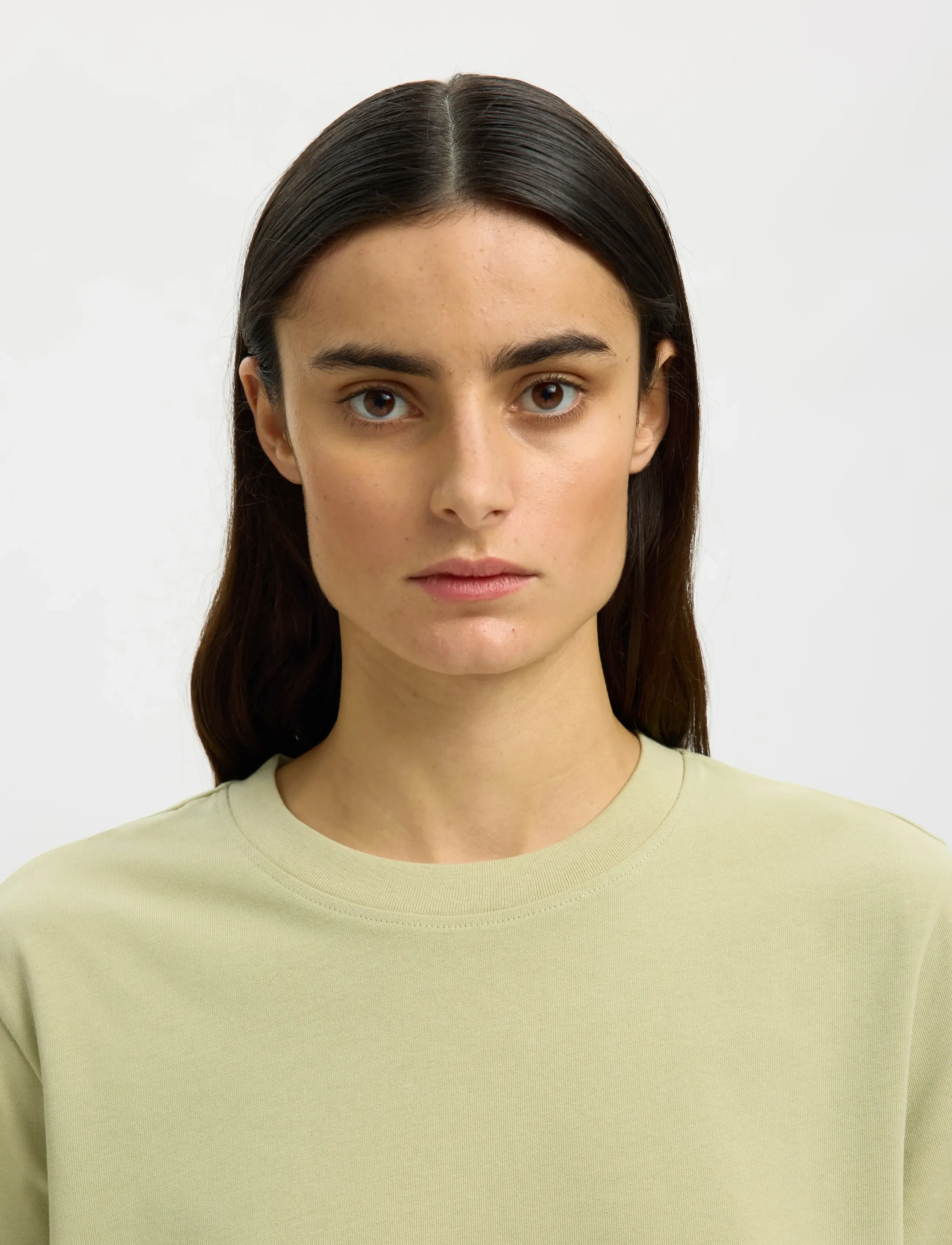Selected - SLWESSENTIAL SS BOXY TEE NOOS - t-shirts - lint - 4