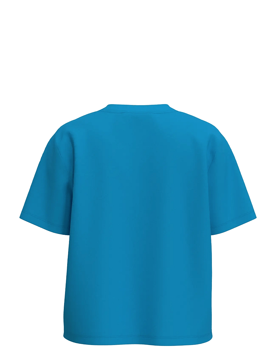 Selected - SLWESSENTIAL SS BOXY TEE NOOS - t-shirts - malibu blue - 2