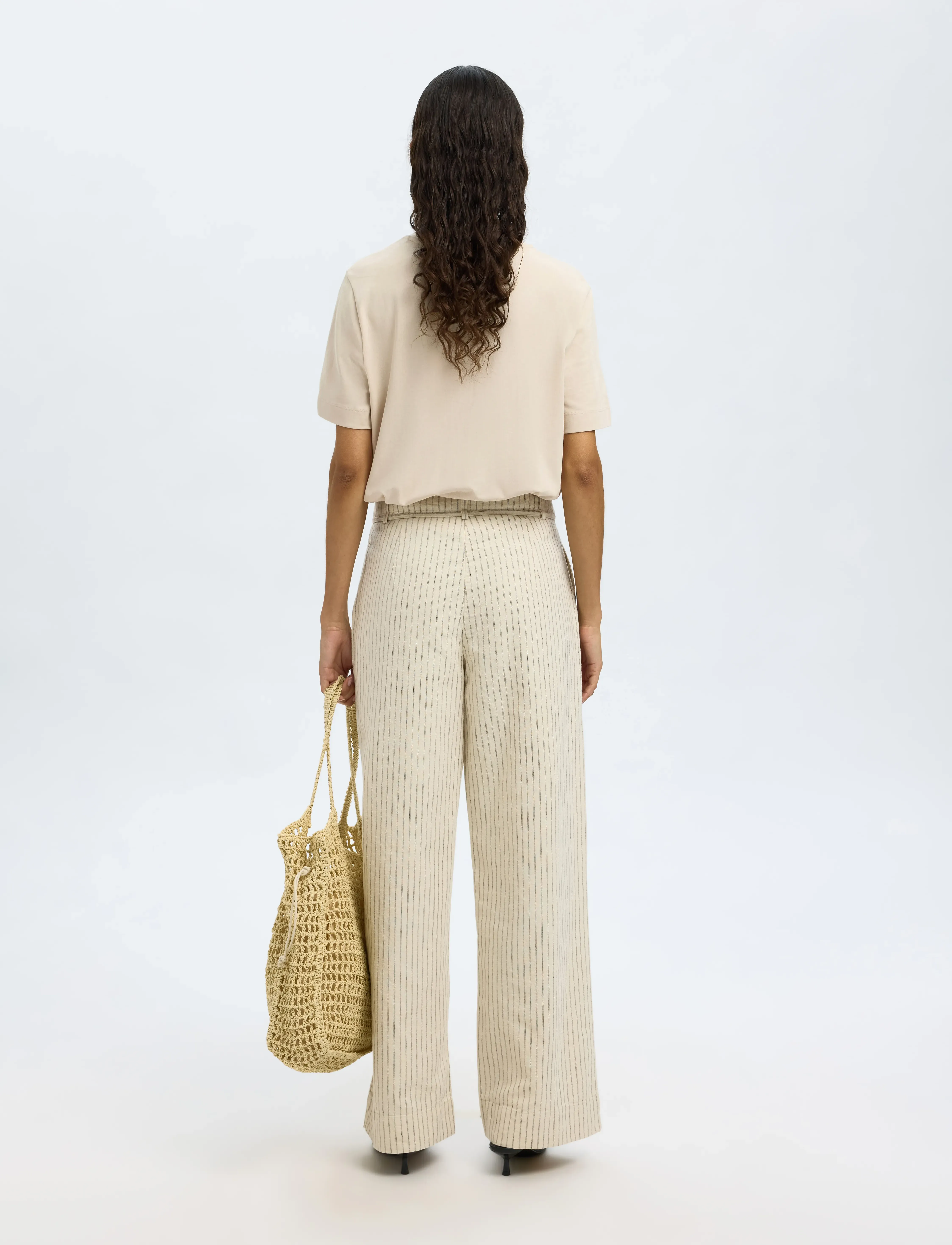Selected - SLWESSENTIAL SS BOXY TEE NOOS - t-shirts - oatmeal - 2