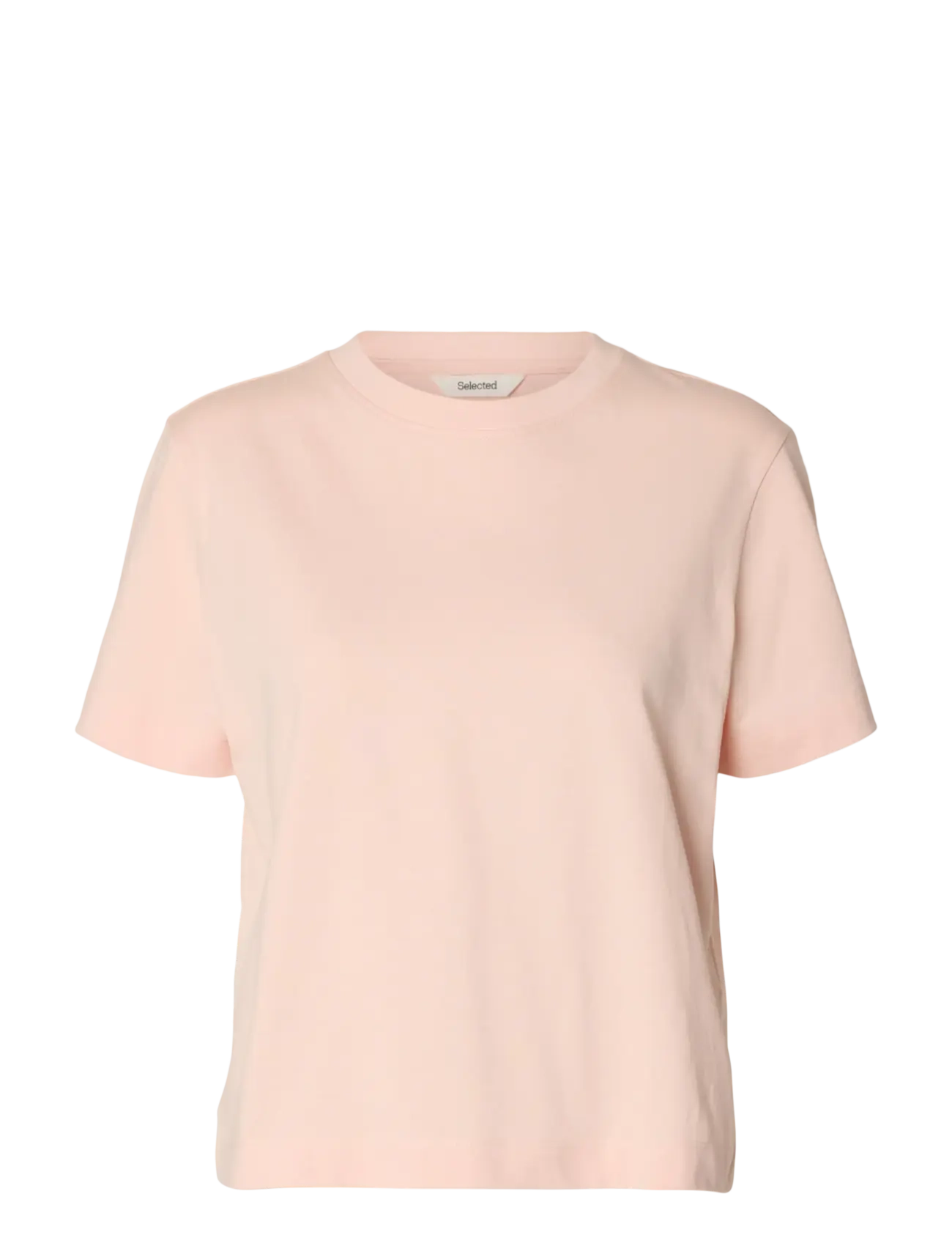 Selected SLWESSENTIAL SS BOXY TEE NOOS - Selected - PALE DOGWOOD / pink/rose
