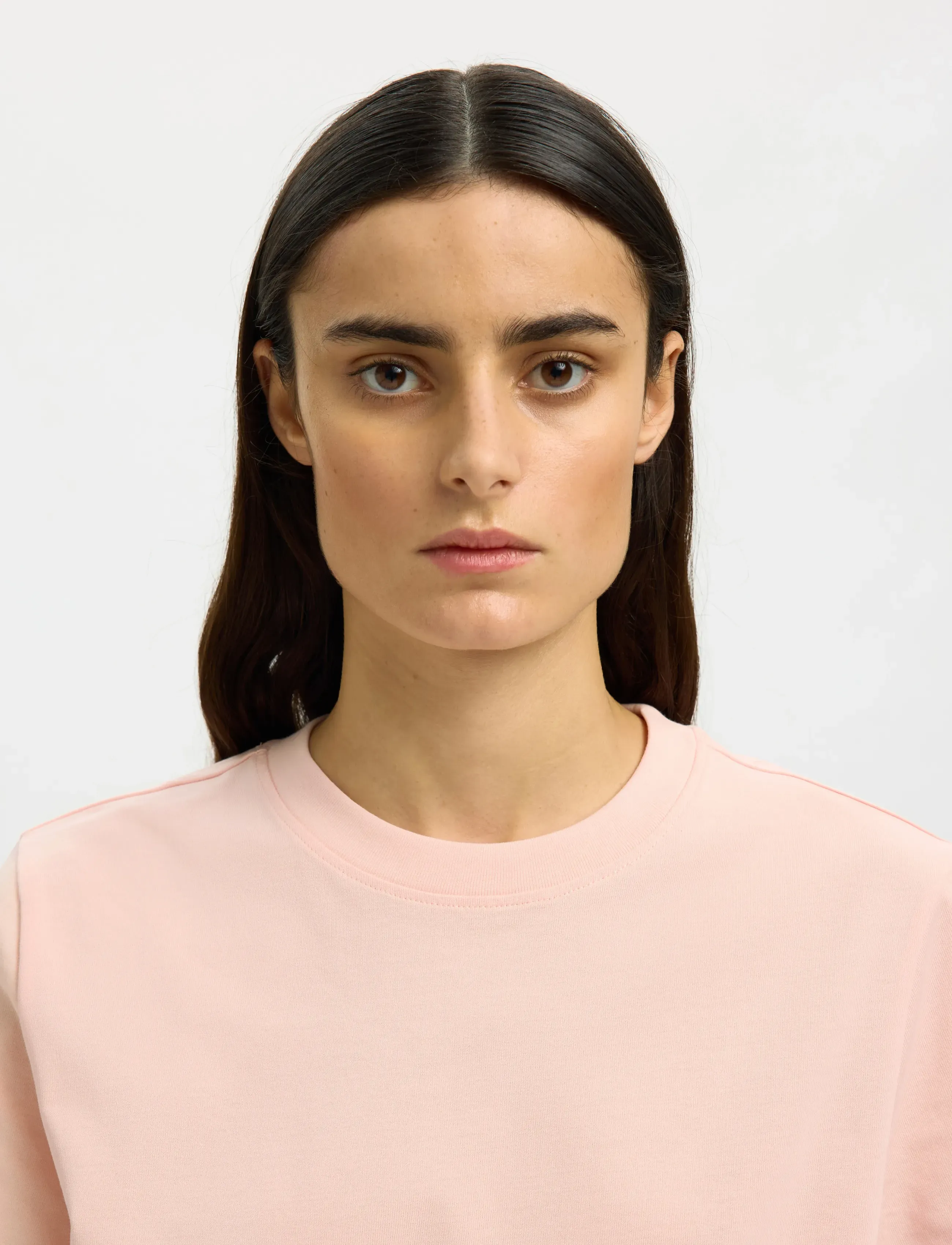 Selected - SLWESSENTIAL SS BOXY TEE NOOS - t-shirts - pale dogwood - 4