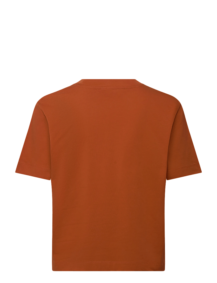 Selected - SLWESSENTIAL SS BOXY TEE NOOS - t-shirts - potters clay - 1