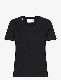 SLFESSENTIAL SS V-NECK TEE NOOS, Selected Femme