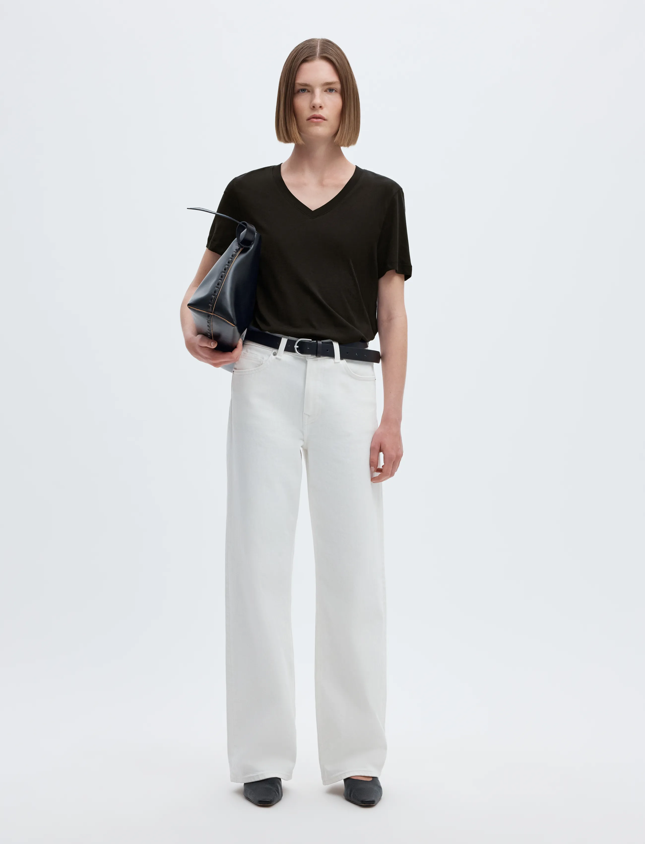 SELECTED Slwessential Ss V-Neck Tee Noos t-shirts dam – bild 5