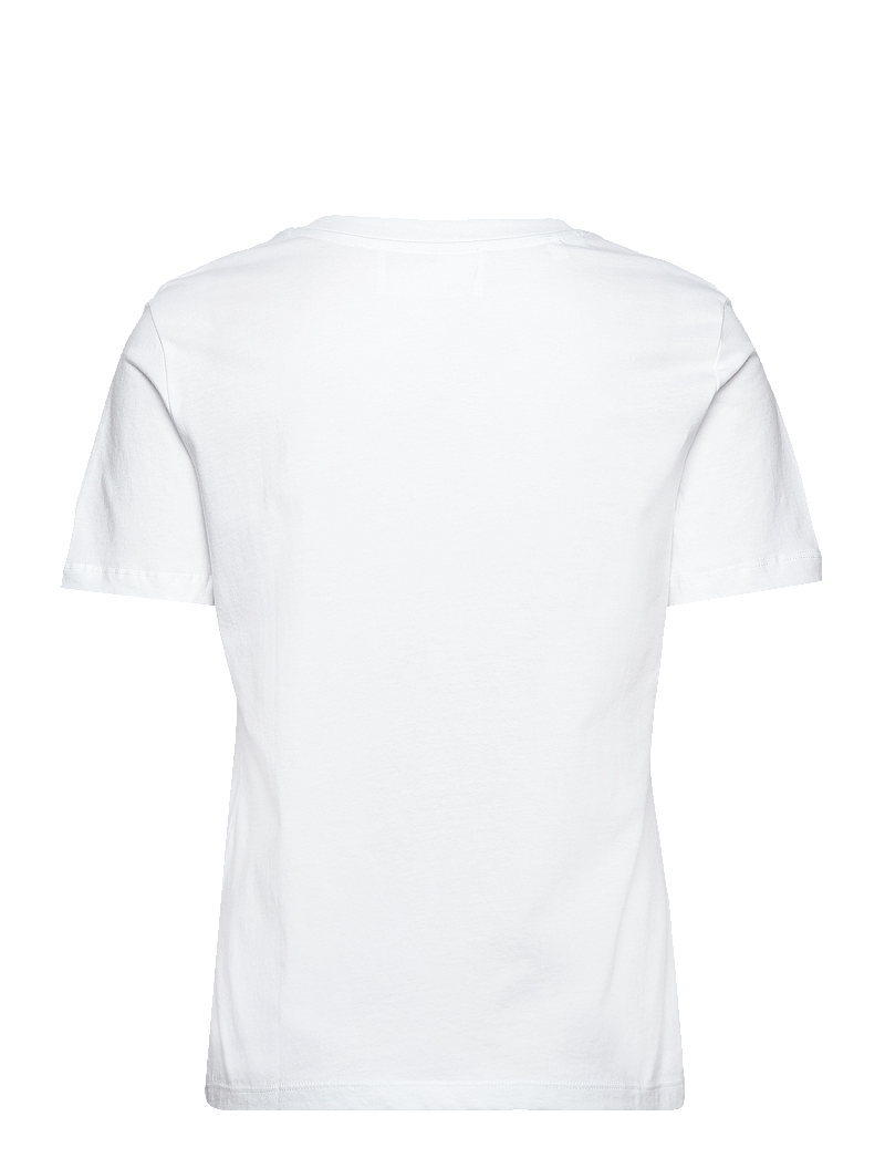 Selected - SLWESSENTIAL SS V-NECK TEE NOOS - t-särgid - bright white - 2