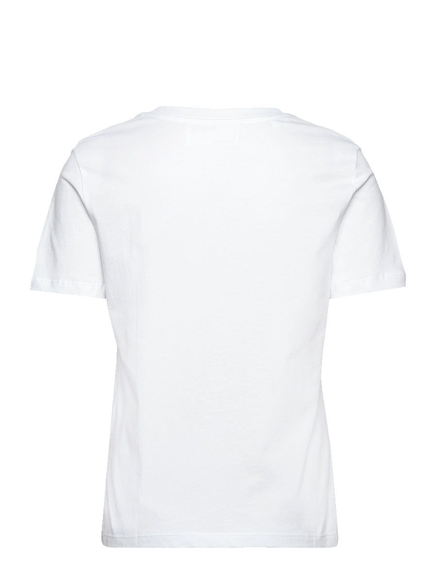 Selected - SLWESSENTIAL SS V-NECK TEE NOOS - t-shirts - bright white - 2