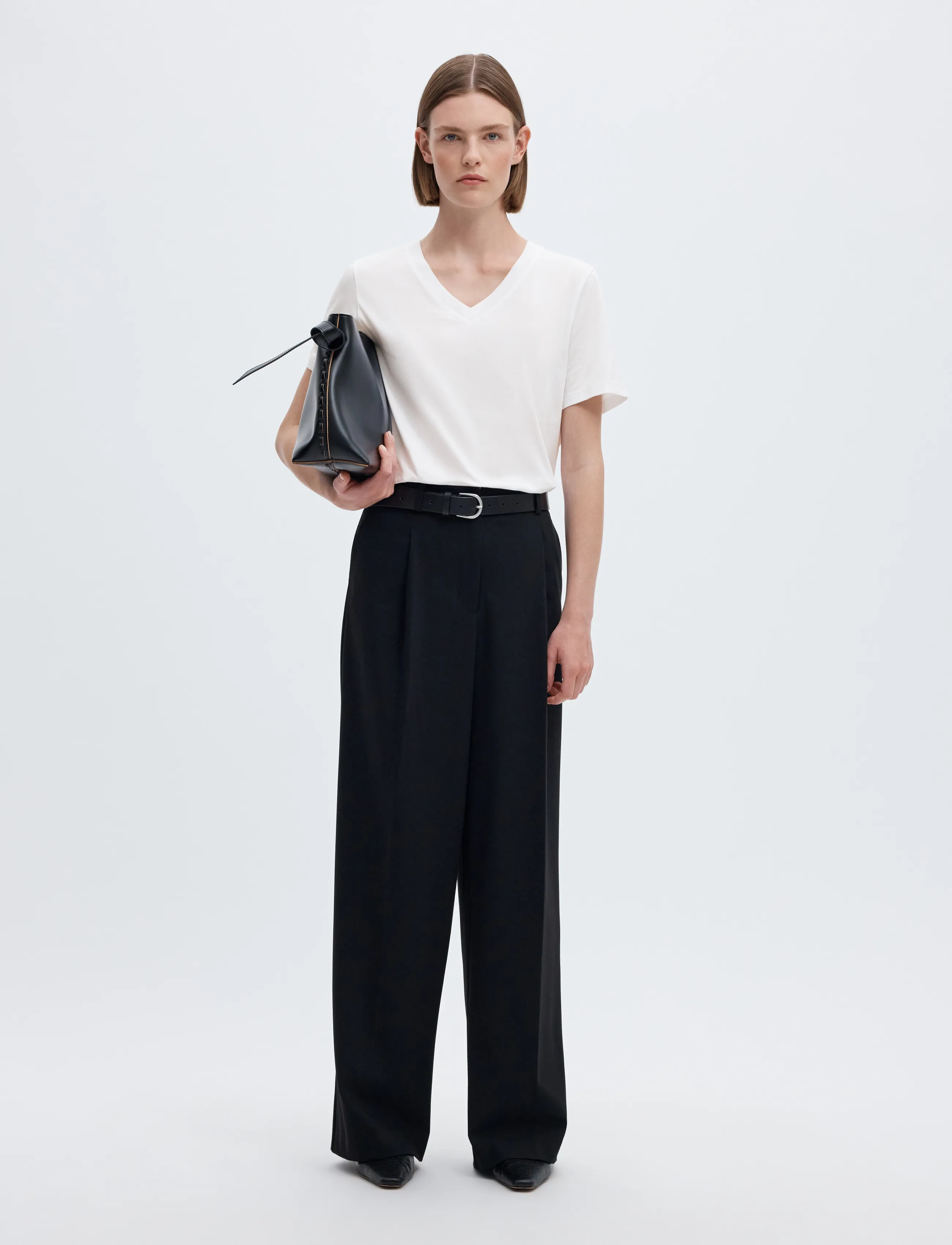 SELECTED Slwessential Ss V-Neck Tee Noos t-shirts dam – bild 5