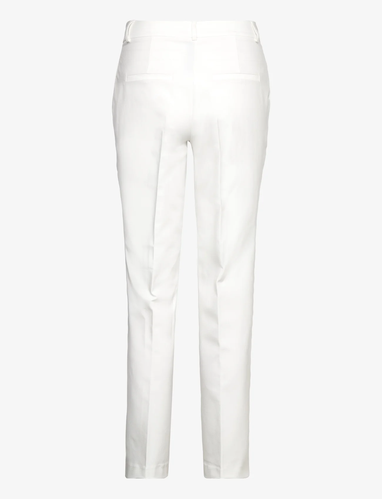 Selected Femme - SLFELIANA MW STRAIGHT PANT B NOOS - bikses ar taisnām starām - snow white - 1