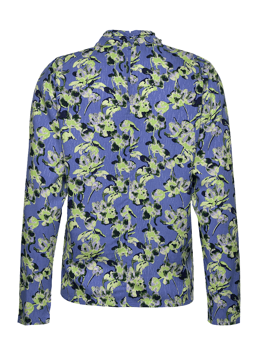 Selected - SLFJANA LS AOP TOP B - langærmede bluser - ultramarine - 2