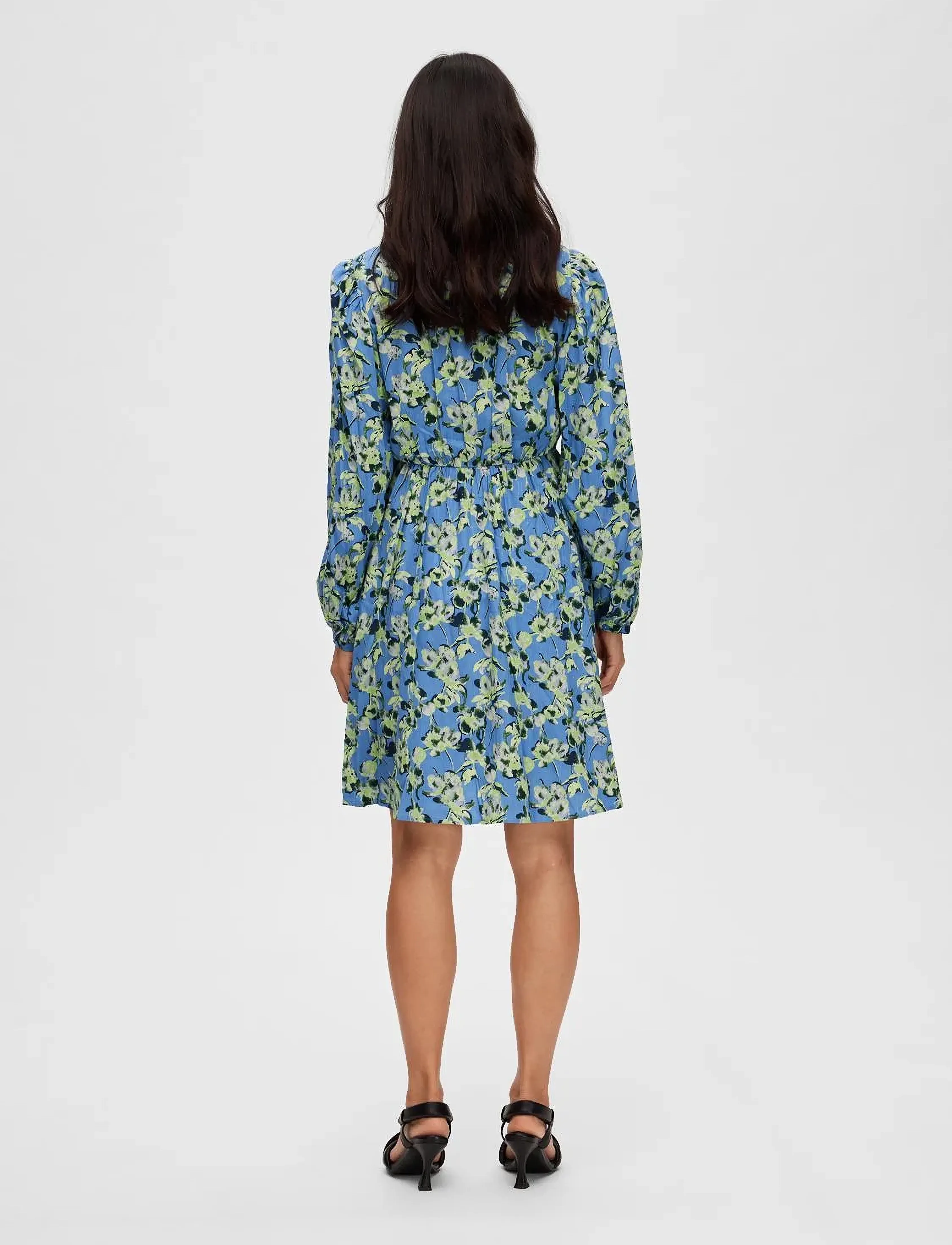 Selected - SLFJANA LS SHORT SHIRT DRESS B - robes chemises - ultramarine - 3