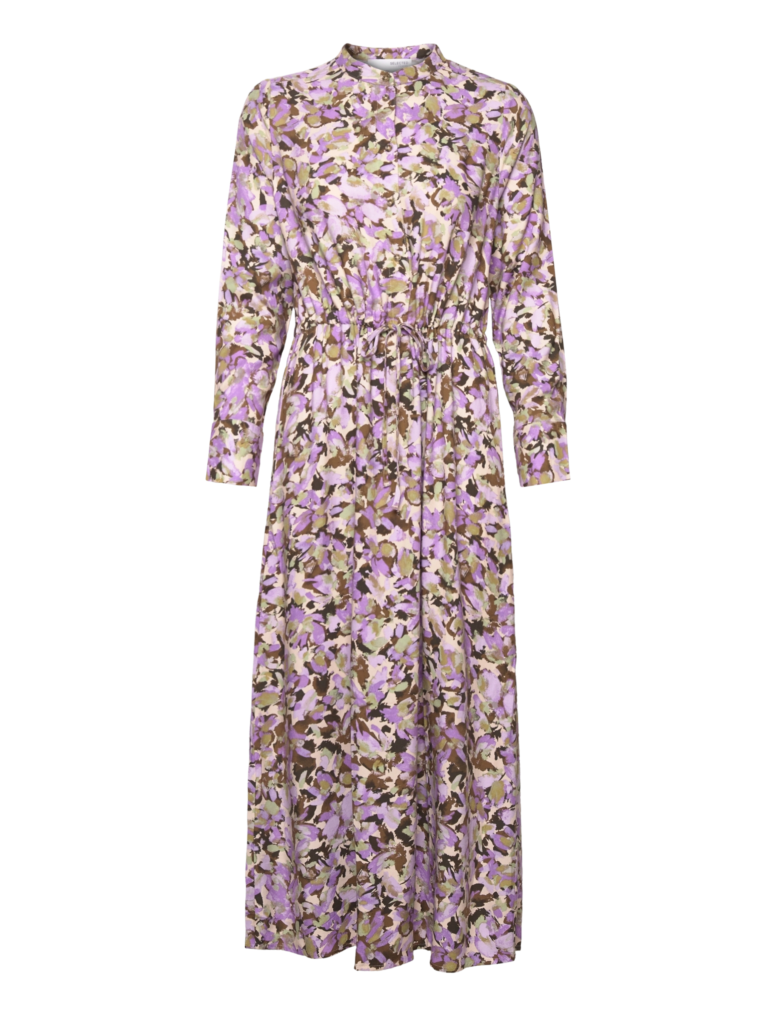 SELECTED Slfkatrin Ls Ankle Kleid B Lila - 34 - Damen