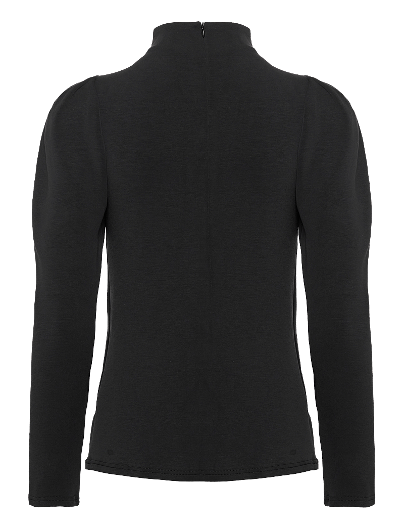 Selected - SLFFENJA LS T-NECK TOP B NOOS - langärmlige blusen - black - 2