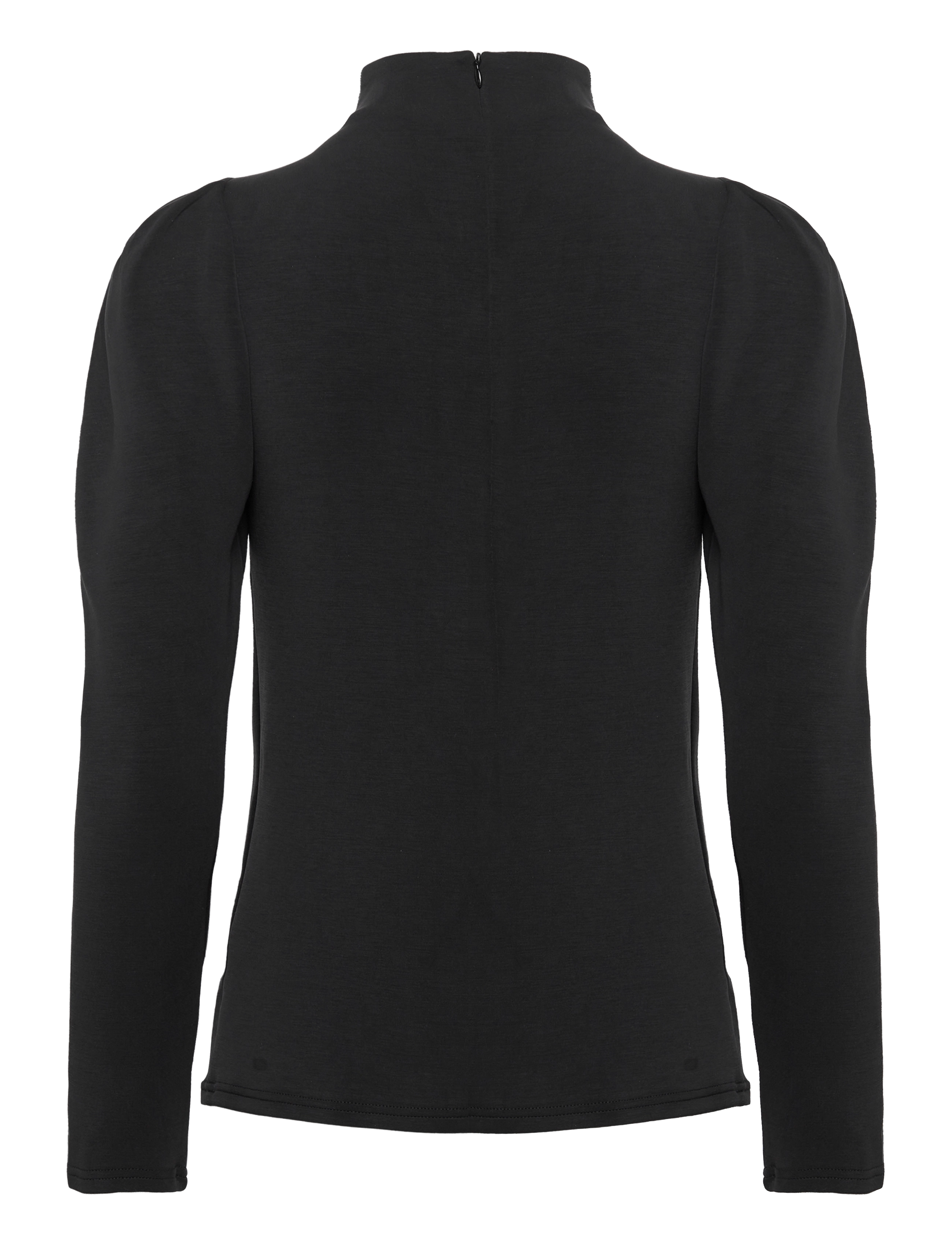Selected - SLFFENJA LS T-NECK TOP B NOOS - blouses à manches longues - black - 2
