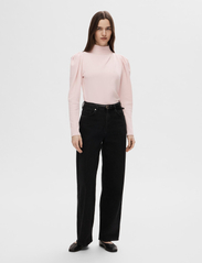 Selected Femme - SLFFENJA LS T-NECK TOP B NOOS - long-sleeved blouses - cradle pink - 3