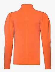 Selected Femme - SLFFENJA LS T-NECK TOP B NOOS - long-sleeved blouses - orangeade - 1