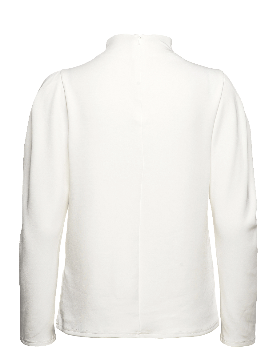 Selected - SLFFENJA LS T-NECK TOP B NOOS - blouses met lange mouwen - snow white - 2