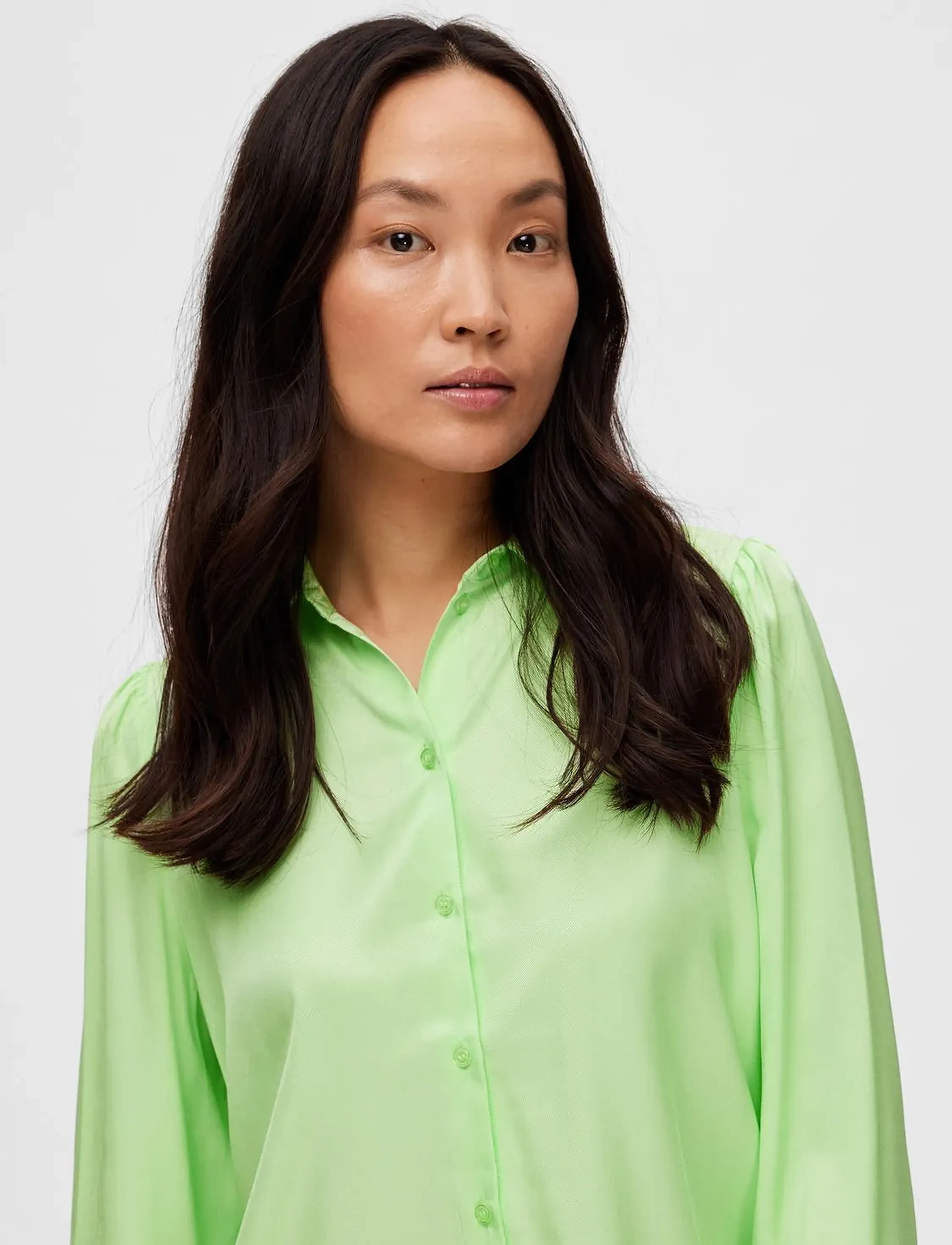 Selected - SLFALFA LS  SHIRT B - langärmlige hemden - pistachio green - 5