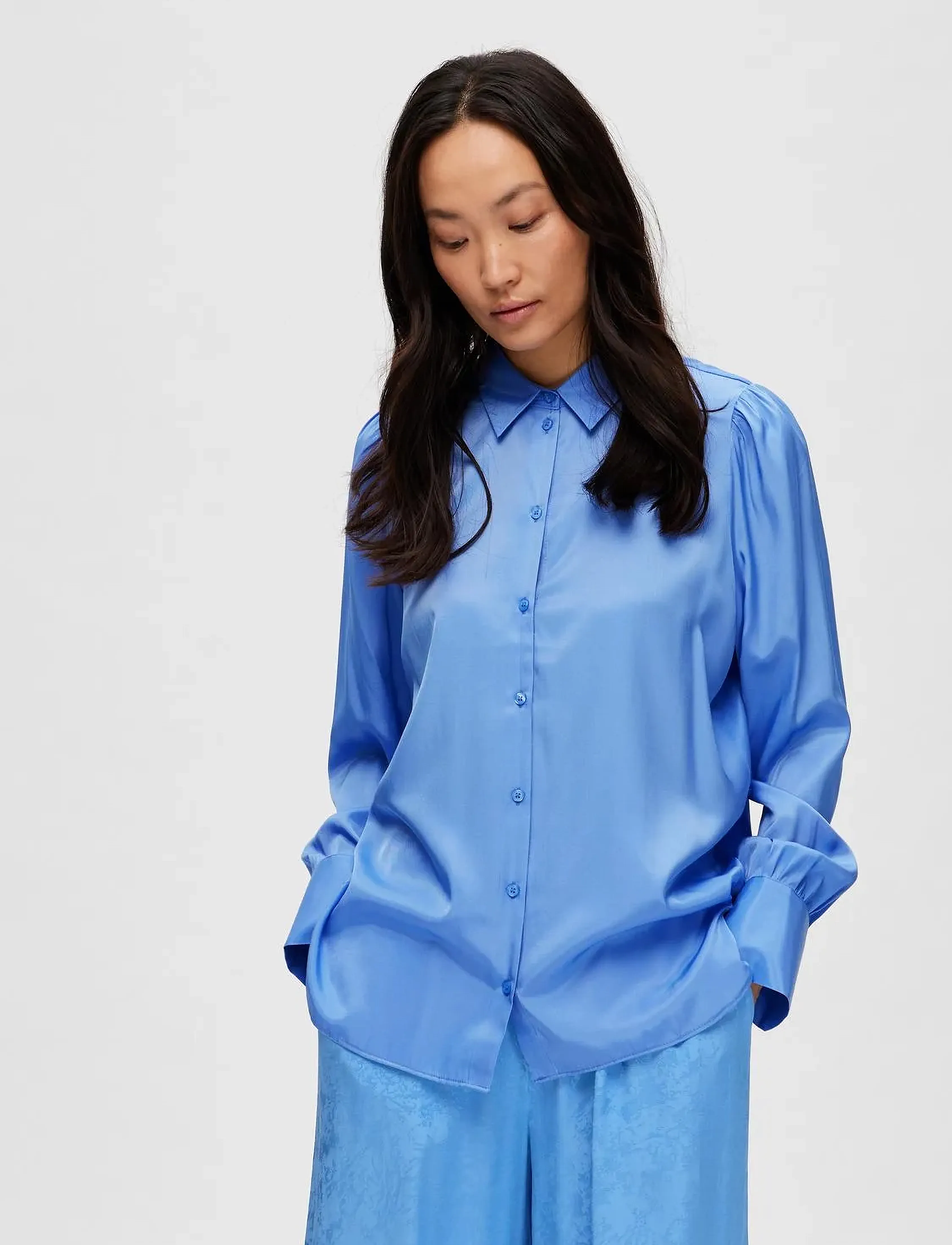 Selected - SLFALFA LS  SHIRT B - langärmlige hemden - ultramarine - 4