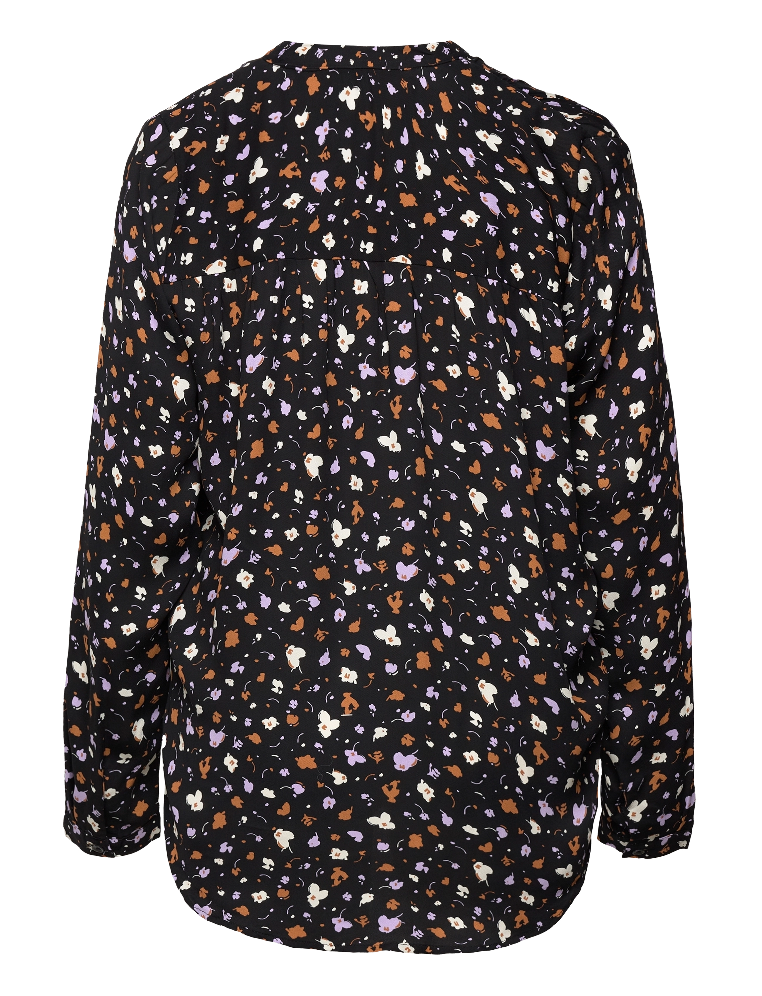 Selected Femme - SLFFIOLA LS AOP TOP B - black - 1