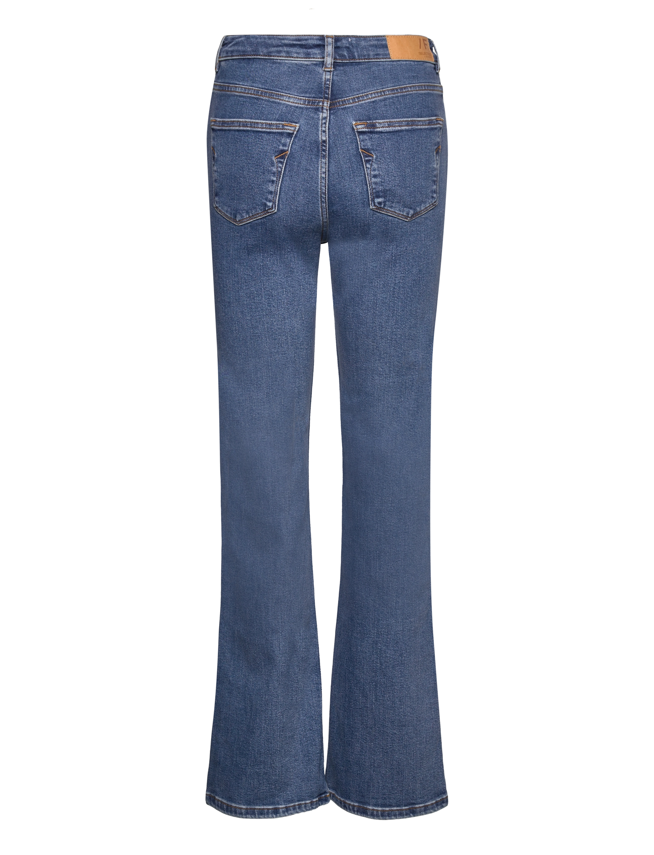 Selected - SLFTONE HW MID BLUE BOOTCUT JEANS W NOOS - medium blue denim - 2
